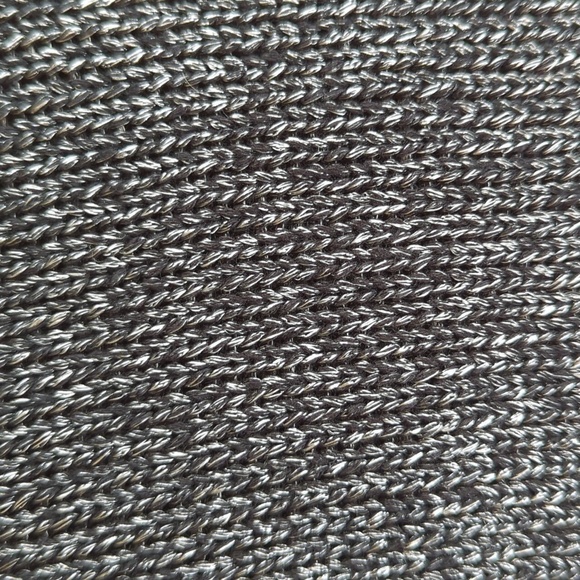 Dress Barn Embellished Studded V Neck Acrylic Nylon Sweater XL Black Gray Silver - Picture 11 of 16